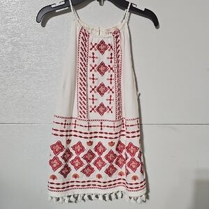 Boho Embroidered Halter Top